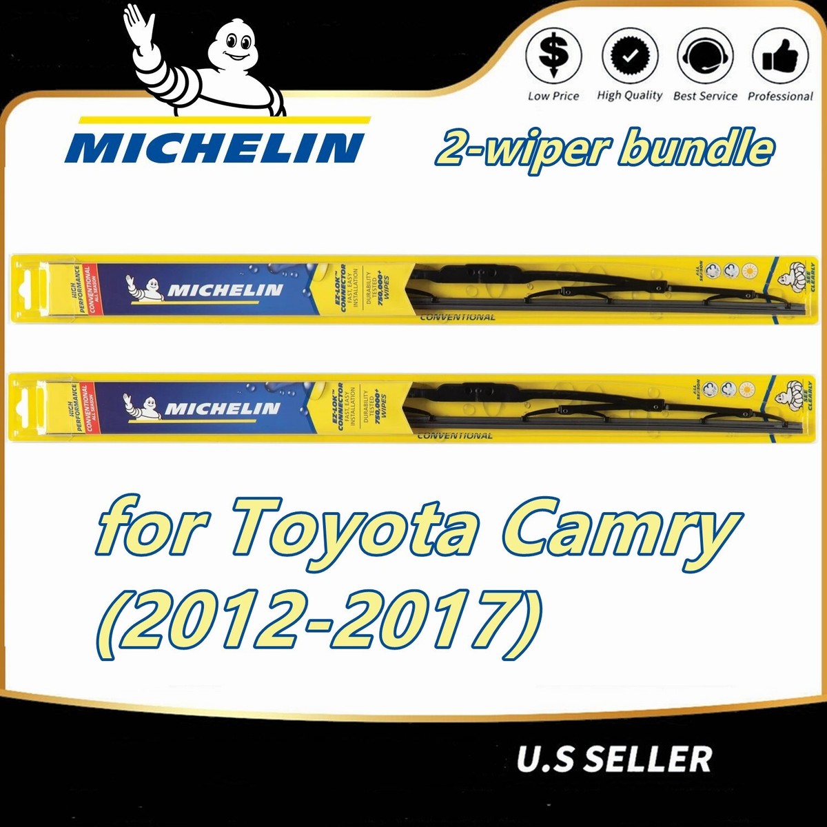 What Size Windshield Wipers For 2012 Toyota Camry