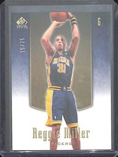 2004-05 Upper Deck SP Signature Edition Gold #36 Reggie Miller No 15 of 25