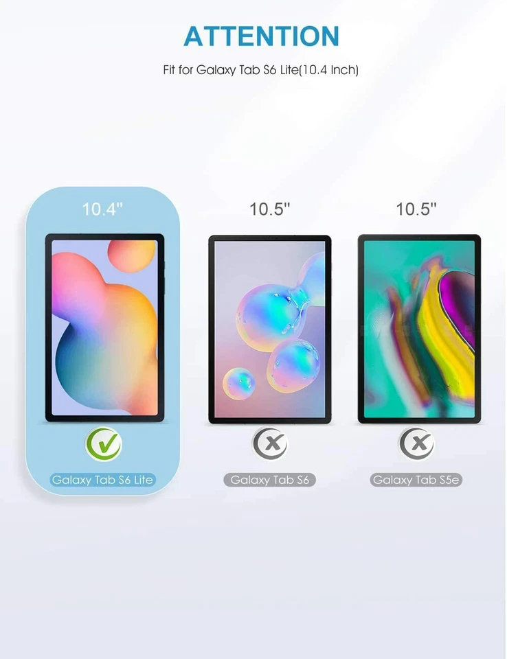 3-Pack Tempered Glass Screen Protector For Samsung Galaxy Tab S6 Lite 10.4" P610 - Image 4 of 4