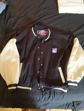Vintage 90s NHL New York Rangers Chalk Line Jacket Size XL Made In USA Rare!!