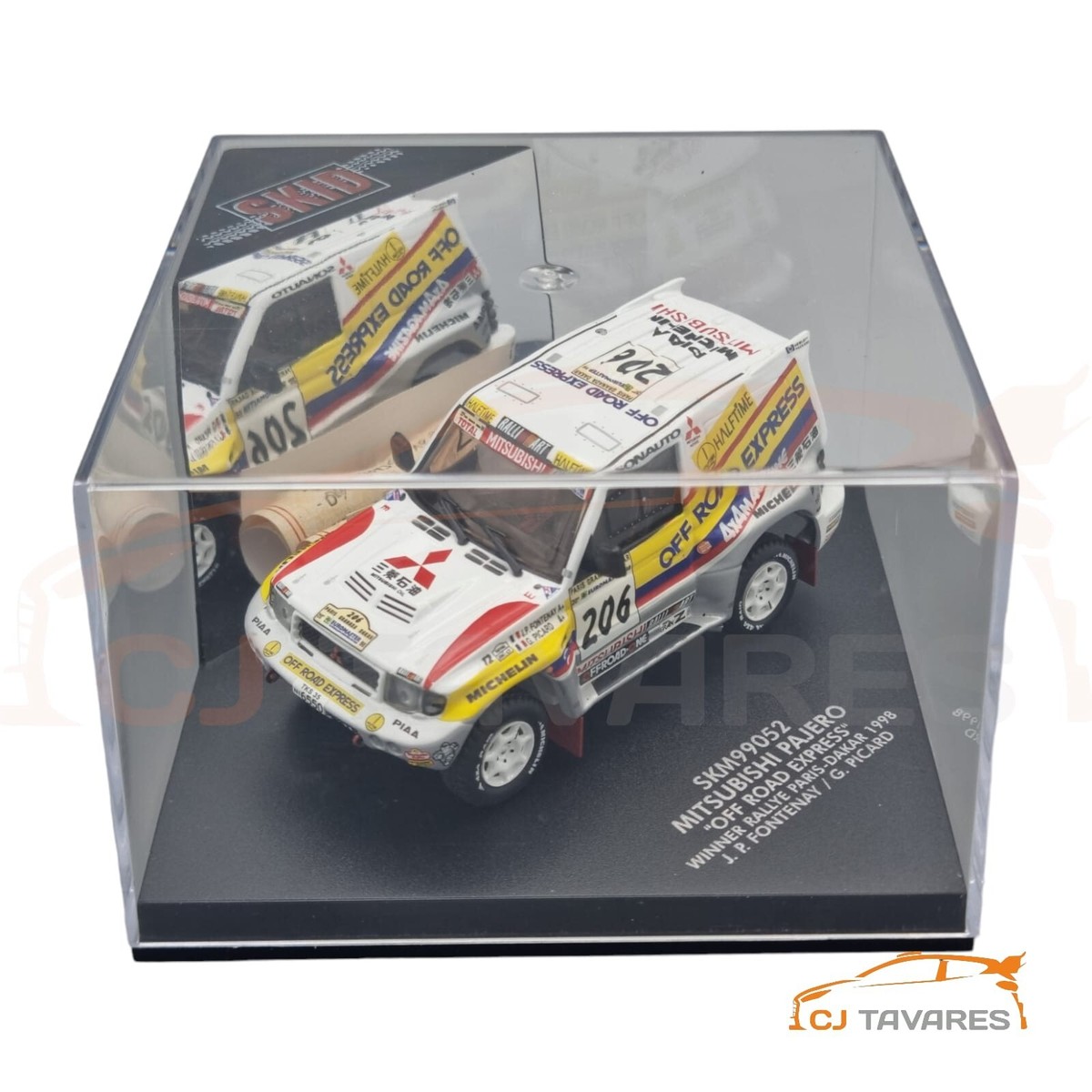 SKID SKM99052 MITSUBISHI PAJERO EVO #206 J FONTENAY RALLY PARIS