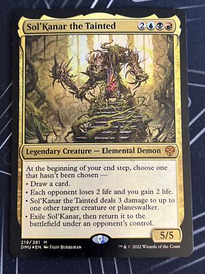 1x Foil Sol'Kanar the Tainted (219) Dominaria United NM FOIL