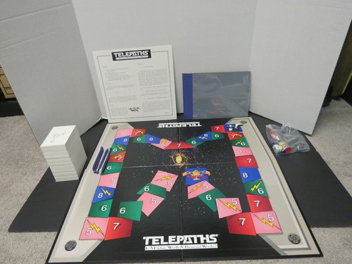 Vintage 95’ Telepaths Board Game BrainStorm Games COMPLETE Picture Words Family - Picture 7 of 7