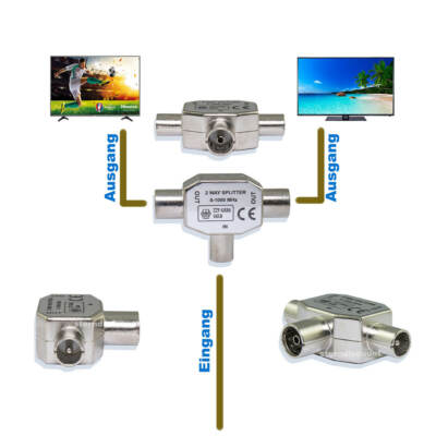 Hama Hama Antennen-Verteler 2-fach TV-Kabel