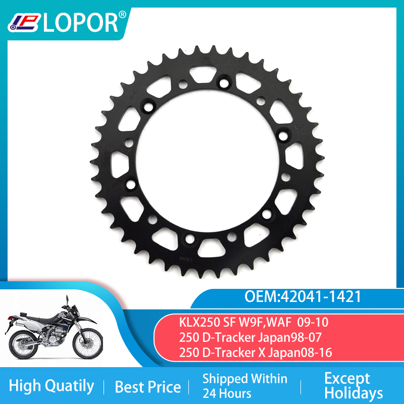LOPOR 520-39T Motorcycle Rear Sprocket For Kawasaki Road KLX250 09