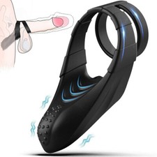 Electric Penis-Stretcher Enhancer Ball-Scrotum-Ring-Delay-Ejaculation for-Male