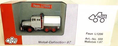 Faun L1206 super Modell grau NZG 559 Metall Collection 1:87 OVP LA1 µ
