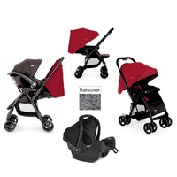 Joie Cherry Red Mirus Scenic Travel System Pushchair Stroller & Gemm Car Seat Joie Cherry Red Mirus Scenic Travel System Pushchair Stroller & Gemm Car Seat