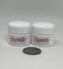 2 x La Mer Creme De La Mer Moisturizing Cream 0.24oz / 7ml Each Total 14ml New