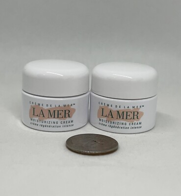 2 x La Mer Creme De La Mer Moisturizing Cream 0.24oz / 7ml Each Total 14ml New