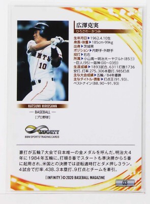 Katsumi Hirosawa (Baseball) - 2020 BBM sports Trading Card | eBay