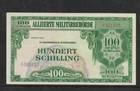 Österreich 100 Schilling 1944 Alliierte Militärbehörde Bruchstrich Eiamaya