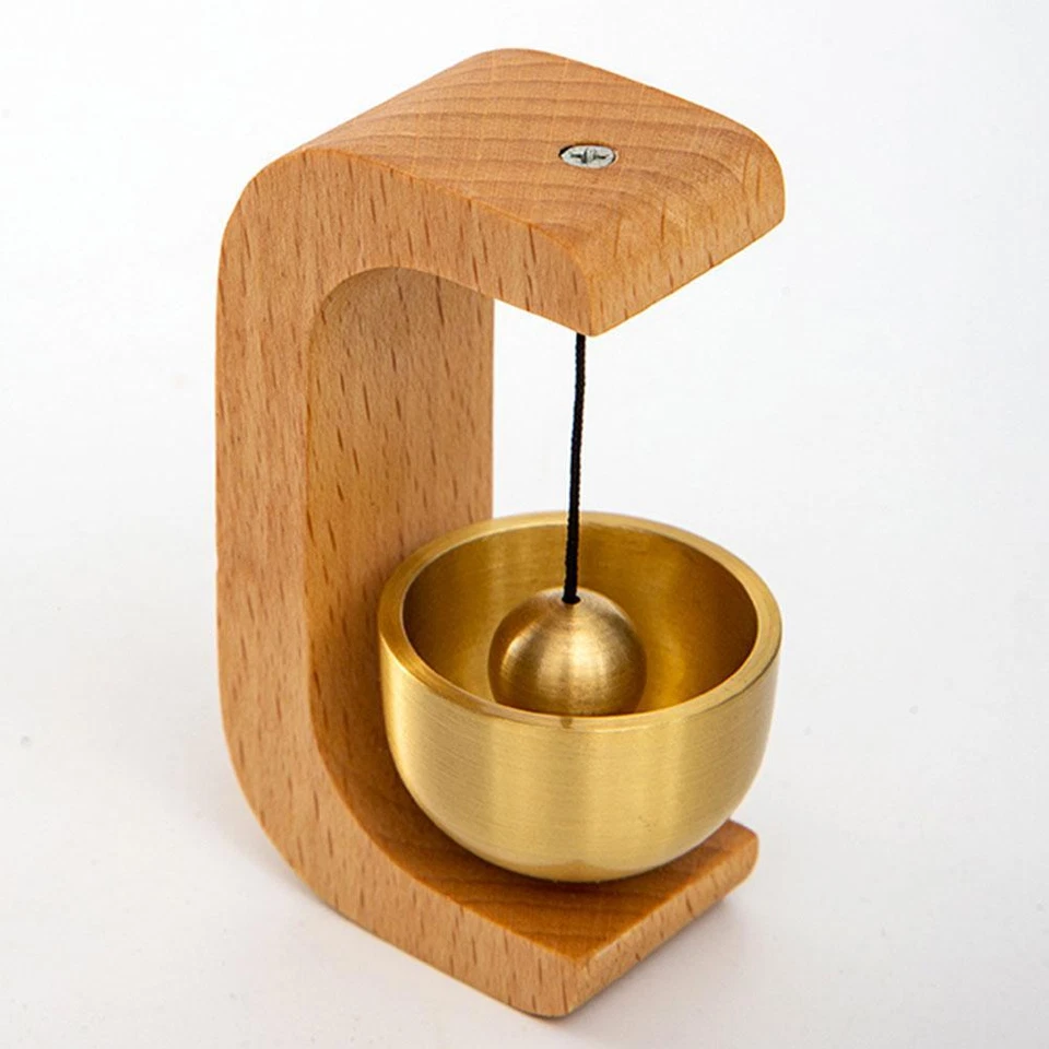 Magnetic Wind Chime DoorBell Doorway Setting Wooden-Copper for Coffee Shop/Home - Image 3 of 4