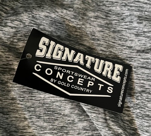 Signature Sportswear Concepts Hoodie Sweatshirt - Black/Gray Heather Size M NEW - Picture 2 of 8