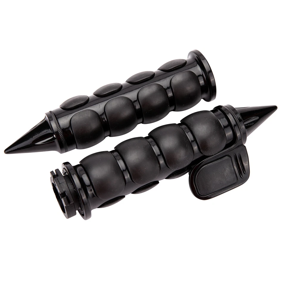 1" Motorcycle Black Handle Bar Hand Grips For Harley Sportster XL 1200 883 Iron - Image 4 of 4