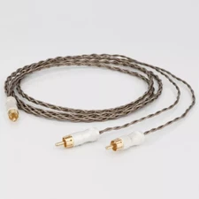 Audiophile HI-end 4Core RCA Interconnect Wire Signal Cable with Gold Plated Plug