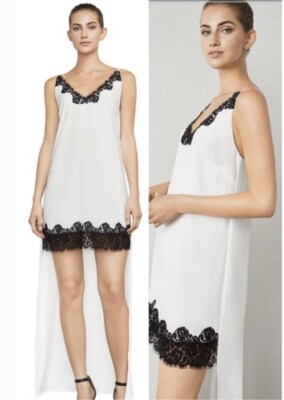 chinese dress ladies BCBGMAXAZRIA Sleeveless Scalloped Lace Dress – Runway Catalog main image 1