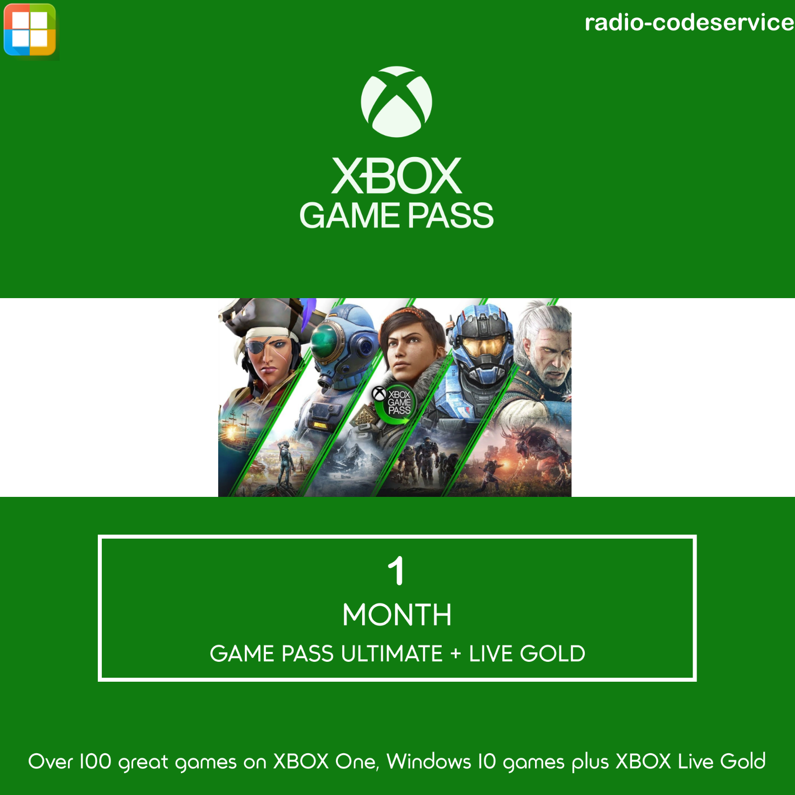 XBOX Game Pass Ultimate 1 Monat & XBOX Live Gold Mitgliedschaft (30