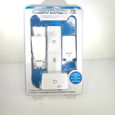 CHARGE N PLAY Dual Charging Dock with Battery Packs for Nintendo Wii Controllers