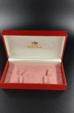 VINTAGE RED PARTY BOX for WATCH BRACELET PEN RED BOX CASE.