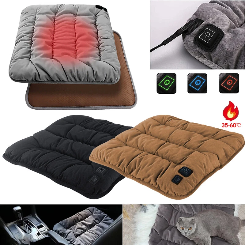 USB Heated Seat Cushion Electric Heating Home Office Chair Car Seat Warm Pad