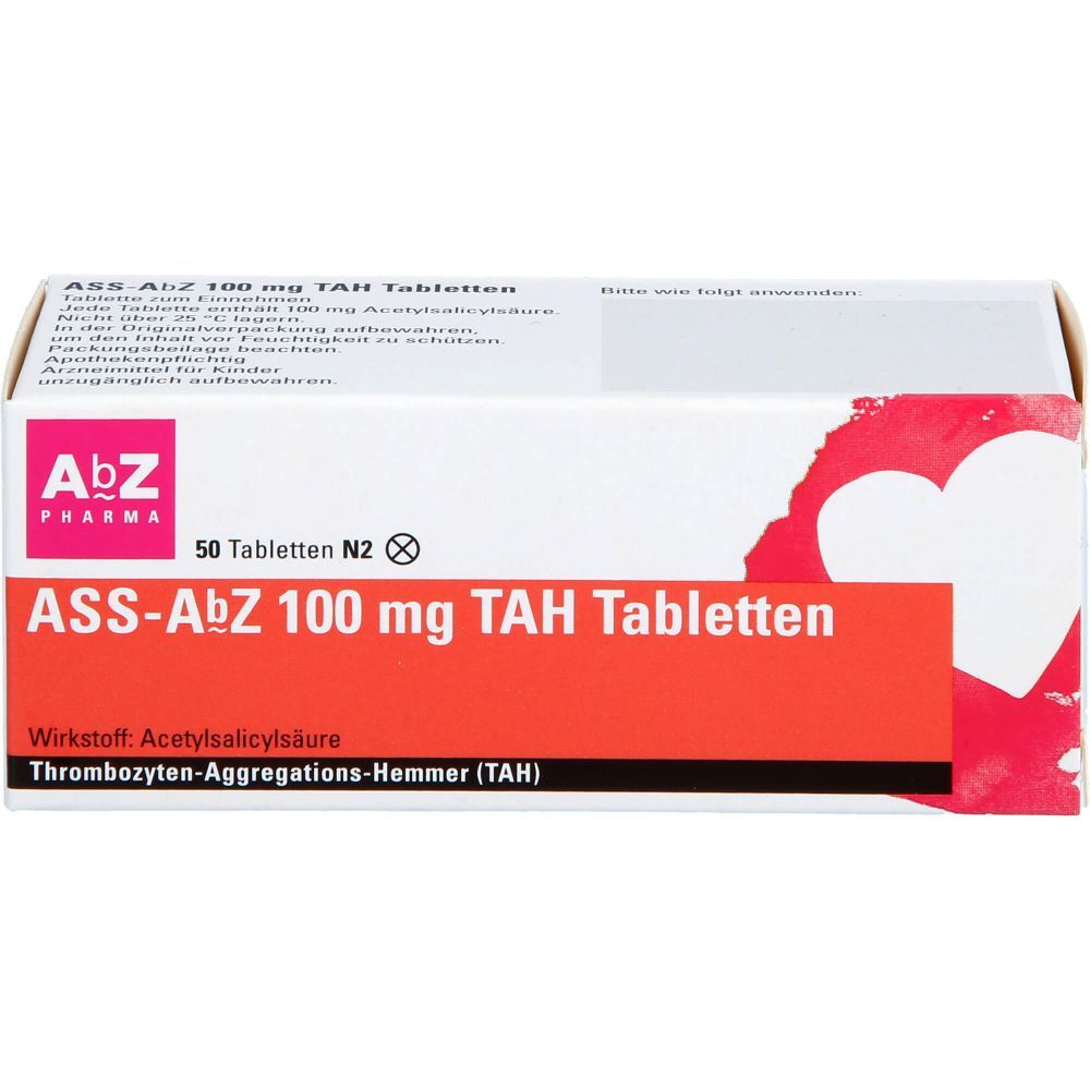 ASS AbZ 100 mg TAH Tabletten 50 St PZN11481824