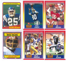 MONTANA GLENN JACKSON NELMS ANDERSON LARGENT 6 Card RECORD BREAKERS Lot 