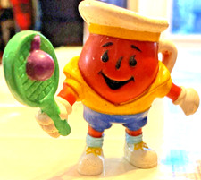 Kool Aid Man Tennis Racket PVC Figure 2 1/4" Tall Kraft General Foods