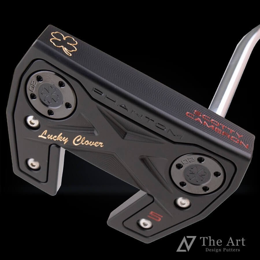 SCOTTY CAMERON Phantom 5 Lucky Clover S Art Black Finish