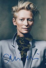 TILDA SWINTON signed Autogramm 20x30cm SNOWPIERCER in Person autograph COA