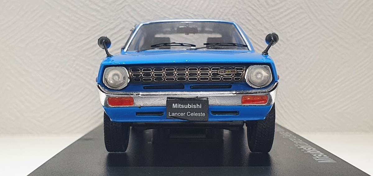 1/24 Hachette 1975 MITSUBISHI LANCER CELESTE 1600 GSR BLUE diecast