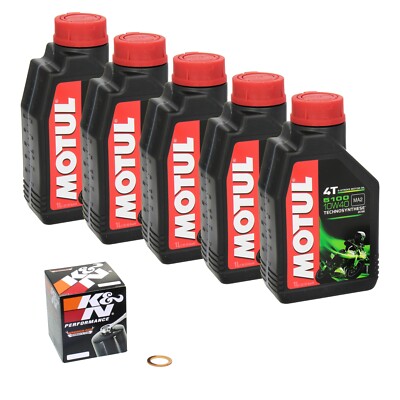 Yamaha XV 1700 Road Star Warrior, Bj. 03-05 MOTUL 5100 Öl + K&N Ölfilter