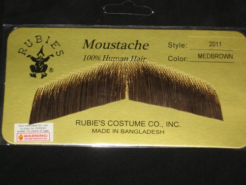 MUSTACHES THEATRICAL-HUMAN HAIR GENTALMEN RUBIES 2011 PICK ANY SHADE . - Picture 6 of 18