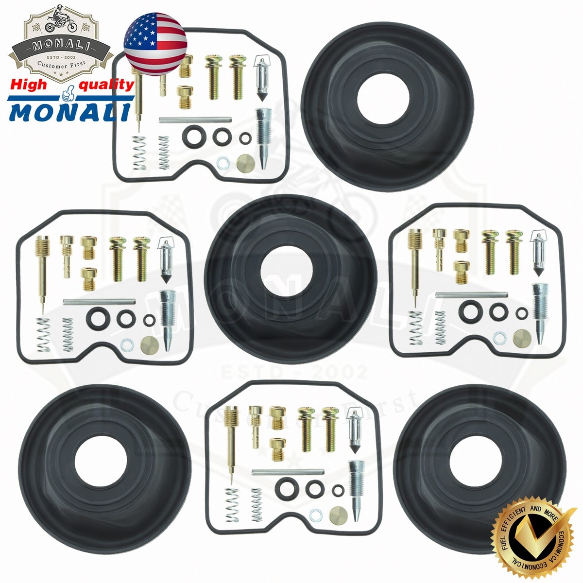 4pcs Carb Repair Kit FOR KAWASAKI GPZ900R Ninja ZX900A 1984-1996