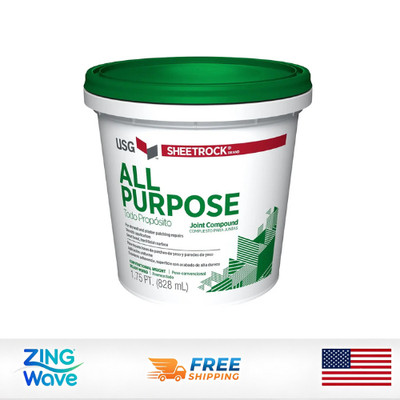 Premixed Drywall Joint Compound Pail All Purpose Wall Repair 1.75Pints