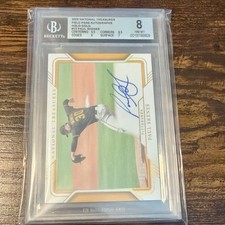 2025 National Treasures PAUL SKENES Field Pass AUTO Gold BGS 8 Auto 10.  /10 🔥