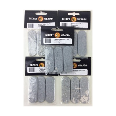 SWM Mini Base  25x70mm Bike/Cavalry Beveled Bases - Desert Basin (5-Pa Pack New