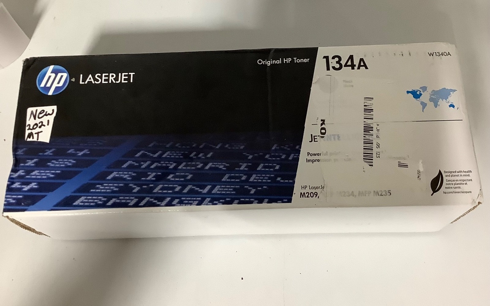 HP 134A Black Original HP Toner Cartridge, W1340A, Laserjet