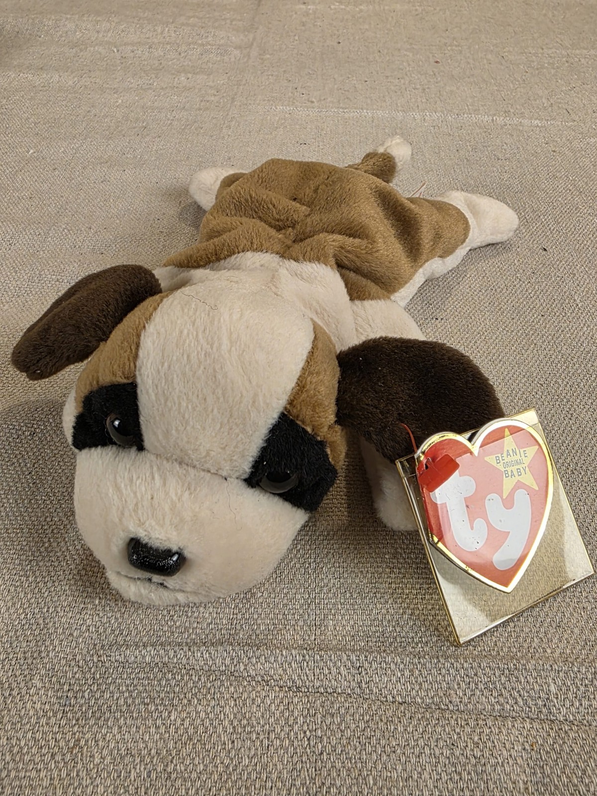 Ty Beanie Baby Bernie the Dog Plush Toy with Original Tag