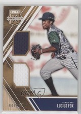 2017 Panini Elite Extra Edition Dual Materials Holo Gold 94/99 Lucius Fox s3g