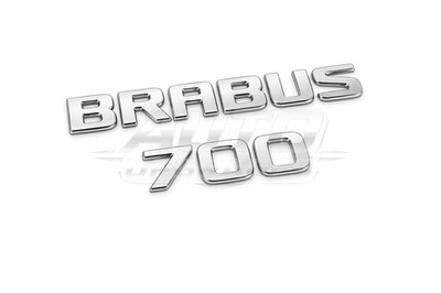 BRABUS Chrome Badge + 700 Emblem Set | Rear Trunk Fender Logo Mercedes AMG