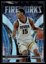 2022-23 Panini Prizm Draft Picks Fireworks Hyper Keegan Murray Iowa Hawkeyes