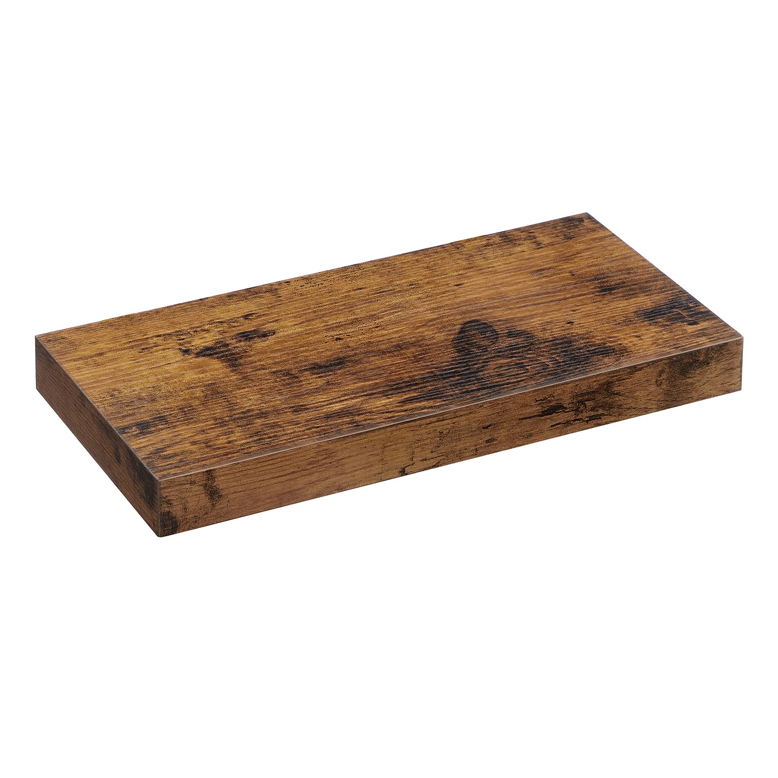 НАСТЕННАЯ ПОЛКА VASAGLE, ВИНТАЖНАЯ ПЛАВАЮЩАЯ ПОЛКА 15,7 ДЮЙМА - КОРИЧНЕВЫЙ В ДЕРЕВЕНСКОМ СТИЛЕ