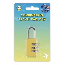 3 Digit Combination Travel Padlock Luggage Security Locker Gym Suitcase Lock UK