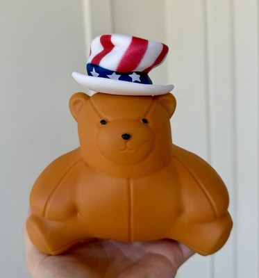 Sunny Days Squishy Patriotic Bear Viral Squishy New With Tags