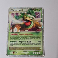 2007 Pokemon Diamond & Pearl Torterra LV.X DP09 Black Star Promo HP dmg