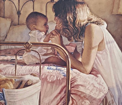 Steve Hanks Mother and Child Bond S/N Art Print