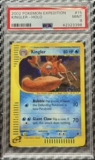 2002 Pokemon Expedition # 15 Kingler Holo PSA 9 Card MINT Trusted Seller!