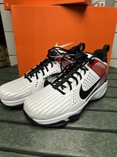 Nike Men 12 Force Savage Pro 3 Shark PE White/Crimson Football Cleats FJ8163-109