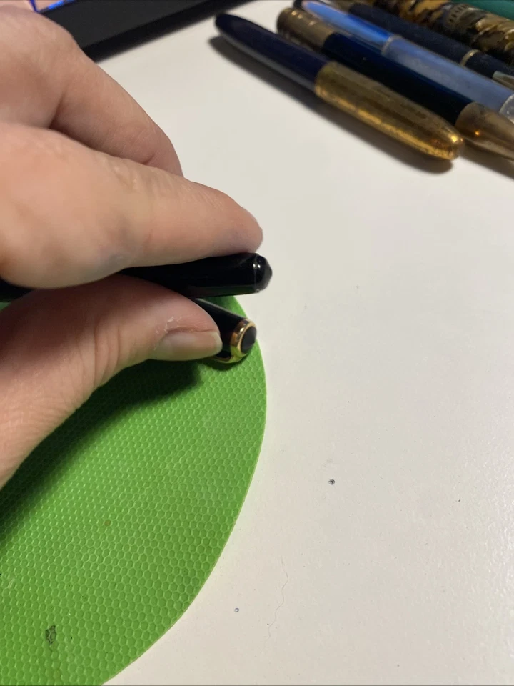 Pluma Estilográfica Parker DeLuxe Challenger - Borgoña/Negro Perla-GFT -14kt Nuevo en Caja BF - B Foto 4 de 4